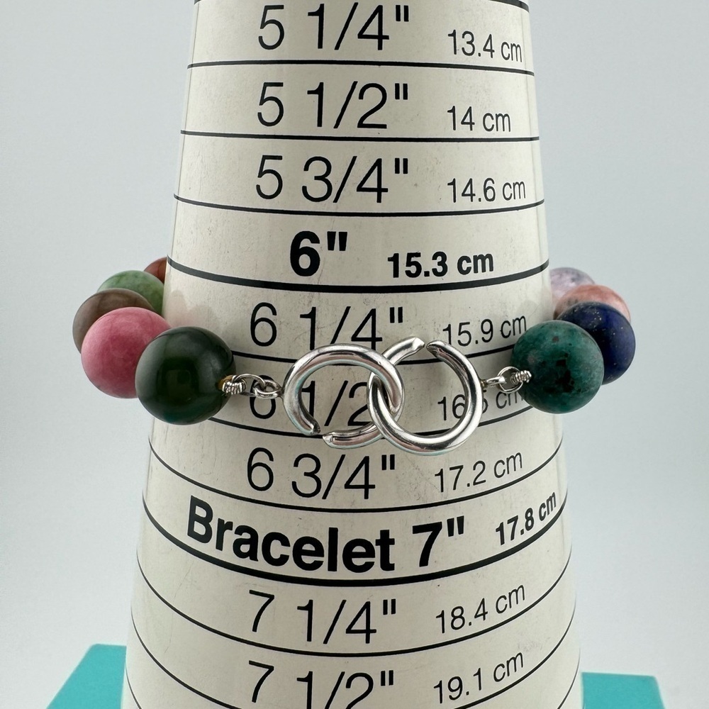 RARE Tiffany & Co. Multi Gemstone Bead Bracelet Paloma Picasso - Picture 7 of 7